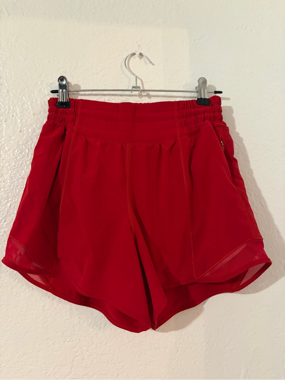 Lululemon Hotty Hot Dark Red shorts